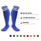 Meso Women's 2 Pairs Extremely Durable Knee High Sports Socks - Fitness & Workout Clothing, Gym, Gear or Fashion Socks XL003 Size M(Blue)