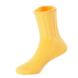 6 Pairs Children's Durable, Stretchable, Thick & Warm Wool Crew Socks. Perfect as Winter Snow Sock and All Seasons FS01 6P Size 4Y-6Y(Yellow)