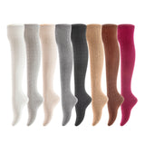 Women's 4 Pairs Awesome, Super Durable, Comfortable, Soft Thigh High Cotton Boot Socks M1024 Size 6-9(Random)