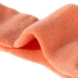 Men's 3 Pairs High Performance Wool Crew Socks, Moisture Wicking, Perfect for Athletic Biking on Winter & Cold Weather LK0602 Size 6-9 (Orange)