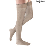 Lovely Annie Women's 4 Pairs Incredible Thigh High Cotton Boot Socks L1856 Size 5-11 4P4C-1(Dark Grey, Turmeric, Navy, Beige)