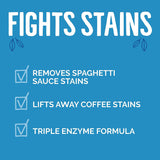 Laundary Detergent Packs, Built in Fabric Softner Enzymes, Free & Clear, Plant Derived, Fight Stains, No Dyes, For Sensitive Skin, Pack of 2, 45 Count Per Pack, 31.7 FL OZ Per Pack,