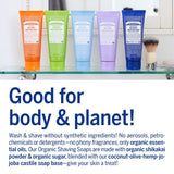 Organic Shaving Soap, Tea Tree, Organic, Sugar and Shikakai Powder, Soothes and Moisturizes for Close Comfortable Shave, Use on Face, Underarms and Legs, Pack of 4, 7 Fl OZ Per Pack