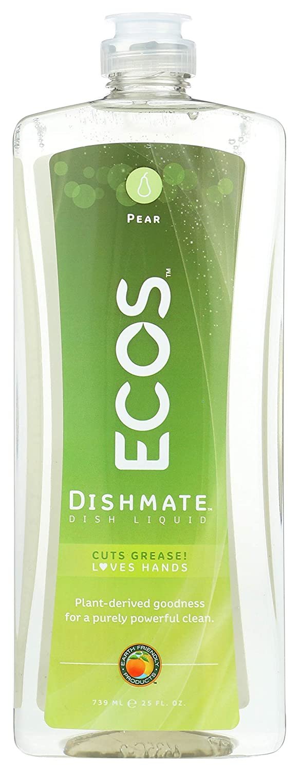Non Toxic, Hypoallergenic Dishmate, Pear, Ultra-Concentrated, Without Dyes, Parabens, Phosphates, Phthalates, Pack of 3, 25 FL OZ Per Pack