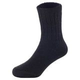6 Pairs Children's Durable, Stretchable, Thick & Warm Wool Crew Socks. Perfect as Winter Snow Sock and All Seasons FS01 6P Size 2Y-4Y(Black)