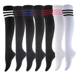 Meso Women's 4 Pairs Pack Truly Beautiful Knee-High Cotton Socks. Soft, Comfortable and Durable Size 6-9 RX02 (Random)