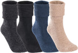 Lian LifeStyle Perfect Fit and Cozy Women's Wool Crew Socks L1885 Size 6-9