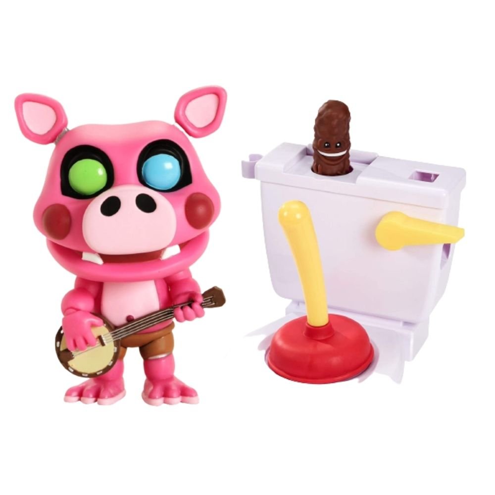 Flushin' Frenzy + Games:Five Nights at Freddy's Pizza Simulator - Pigpatch Collectible Figure, Pack of 2