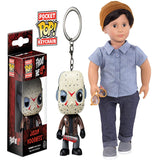 Keychain: Horror - Jason Voorhees Toy Figure+ Franco 18 inch Non-posable Boy Regular Fashion Doll, Pack of 2