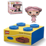I Love Lucy - Factory Lucy Collectible Figure + Desk Drawer 4 knobs Stackable Storage Box Blue, Pack of 2