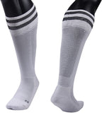 Lovely Annie Women's 2 Pairs Knee High Sports Socks for Baseball/Soccer/Lacrosse 003 M(White)