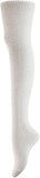 Women's 3 Pairs Thigh High Cotton Socks JM1025 Size 6-9