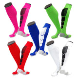 Lian LifeStyle Gorgeous Women's  5 Pair Long Athletic Football Soccer Socks Sport Tube Socks M XL0032-(Random Color)