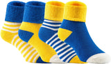 Lian LifeStyle Cute Baby Boy's 4 PairsCotton Crew Socks Comfortable, fancy and Healthy ZM04 Size XS/S/M 0Y-2Y