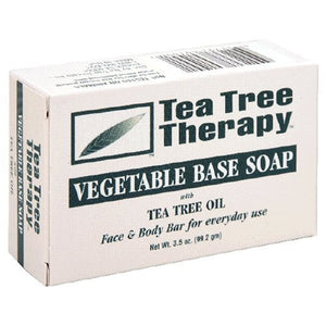 Tea Tree Therapy Vegetable Base Soap with Tea Tree Oil - 3.9 oz 4-Packs