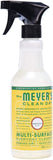 Mrs. Meyer's Clean Day Multi-Surface Everyday Cleaner, Cruelty Free Formula, Honeysuckle Scent, 16 oz 4-Packs