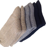 Lian LifeStyle Men's 3 or 6 Pairs Wool Socks Solid Color Size 8-11