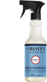 Mrs. Meyer's Clean Day Multi-Surface Everyday Cleaner, Cruelty Free Formula, Bluebell Scent, 16 oz, 4-Pack
