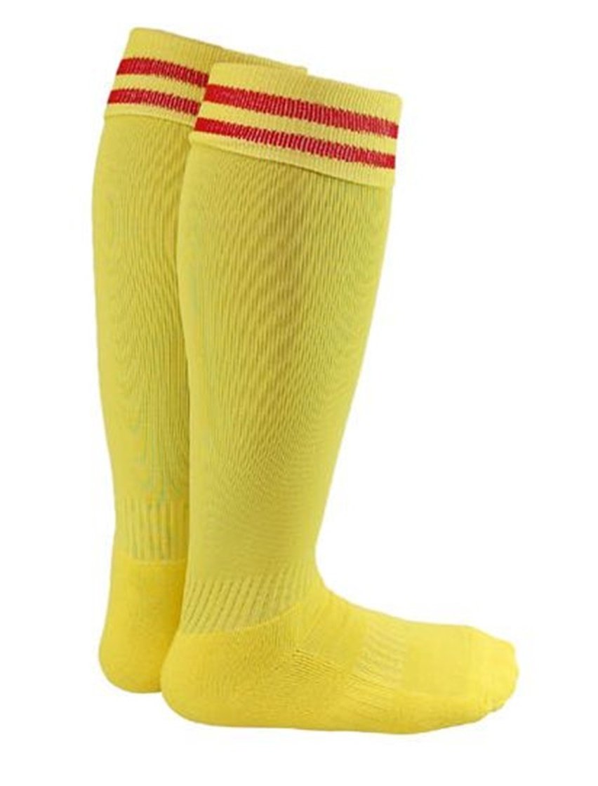 Lian Style Boy's 1 Pair Knee-high Sports Socks for Baseball/Soccer/Lacrosse XL002 S Yellow
