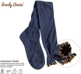 Lovely Annie Big Girl's Women's Fancy Thigh High Cotton Boot Socks L1856 Size 5-11