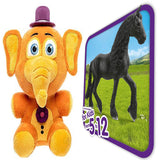 Five Nights at Freddy's Pizza Simulator - Orville Elephant Collectible Figure + Horse Club Animal Figurine Horse Toys for Girls and Boys, Pack of 2