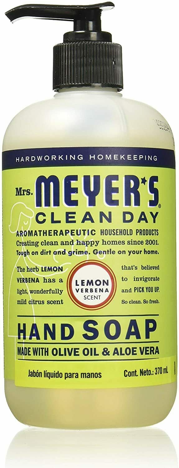 Mrs. Meyer's  Hand Soap, Cruelty Free, Lemon Verbena Scent, 12.5 oz 5-Packs