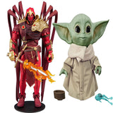 Toys DC Multiverse Azrael: Batman Curse of The White Knight #1 7" Action Figure + The Child Talking Toy with Character Sounds and Accessories The Mandalorian, Pack of 2