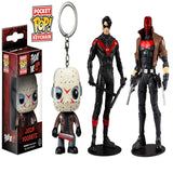 Keychain: Horror - Jason Voorhees Toy Figure+ Toys DC Multiverse Red Hood and Nightwing 7" Action Figure Multipack, Pack of 2