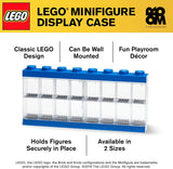 Room Copenhagen 40660005 Lego Minifigure Display Case 16, 8 Stud, Bright Blue