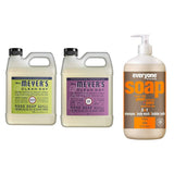 Liquid Hand Soap Refill, 1 Pack Lemon Verbena, 1 Pack Plumberry, 33 OZ each include 1, 32 OZ Bottle of Bath & Shower Gel Soap, Citrus/Mint