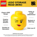 Room Copenhagen, LEGO Storage Head - Stackable Storage Solution, Holds up to 100 Building Bricks - Mini, Winky