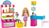 Barbie Chelsea Can Be Snack Stand Playset with Blonde Chelsea Doll (6-in), 15+ Pieces: Snack Stand, Register, Food Items, Shopping Basket & More, Great Gift for Ages 3 Years Old & Up