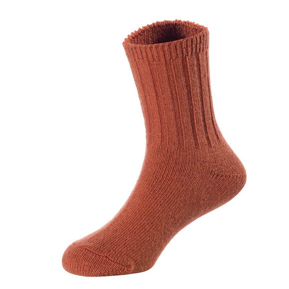 2 Pairs Children's Durable, Stretchable, Thick & Warm Wool Crew Socks. Perfect as Winter Snow Sock and All Seasons FS01 Size 4Y-6Y(Coffee)