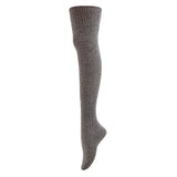 Meso Big Girl's Women's 2 Pairs Awesome Thigh High Cotton Socks, Comfortable, Soft and Super Durable M1025 6-9 2p-08 (Dark Grey)