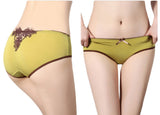 Meso Women's 4 Packs Laced Underwear Multi Size XS/S(Mustard Green)