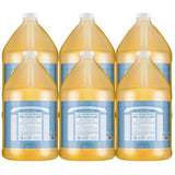 Natural & Pure Castile Soap Made With Organic & Natural Oils Hemp Unscented Castile Soap Fully Biodegradable & Vegan Liquid Soap All Purpose Castile Liquid Soap 1 Gallon Per Pack, Pack of 6