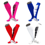 Lian LifeStyle Gorgeous Women's  4 Pair Long Athletic Football Soccer Socks Sport Tube Socks M XL0032-(Random Color)