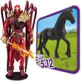 Toys DC Multiverse Azrael: Batman Curse of The White Knight #1 7" Action Figure + Horse Club Animal Figurine Horse Toys for Girls and Boys, Pack of 2
