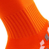1 Pair Fantastic Men Knee High Sports Socks. Cozy, Comfortable, Durable and Health Supporting Size 6-9 MS1604004 (Orange w/ White Strip)