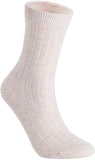 Lian LifeStyle Cute Women's 2 Pairs Pack Wool Crew Socks Size 6-9 HR1690