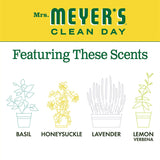 Mrs. Meyer's Clean Day Liquid Hand Soap, Cruelty Free and Biodegradable Formula, Honeysuckle Scent, 12.5 oz