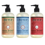 Liquid Hand Soap, 1 Pack Geranium, 1 Pack Rain Water, 1 Pack Rhubarb, 12.5 OZ each