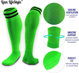 Lian LifeStyle Men's 1 Pair Knee High Sports Socks for Baseball/Soccer size M