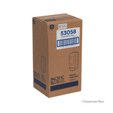 Pacific Blue Ultra Wall-Mounted Manual Dispenser for Foaming Hand Soap and Hand Sanitizer by GP PRO (Georgia-Pacific), White, 53058, 11.5” W x 5.6” D by 4.4” H
