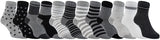 Lovely Annie Unisex Children 6 Pairs Pack Non-Skid Cotton Socks One Size