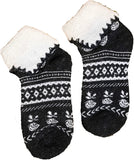 Lian LifeStyle Big Girl's 4 Pairs Thick Angora Wool Crew Wool Socks Casual Diamond Size L/XL (Assorted)