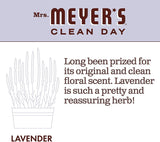 Mrs. Meyer's Clean Day Liquid Dish Soap Refill, Cruelty Free Formula, Lavender Scent, 48 oz