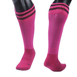 Lian LifeStyle Girls' 1 Pair Knee Length Sports Socks for Baseball/Soccer/Lacrosse XL003