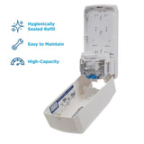 Pacific Blue Ultra Wall-Mounted Manual Dispenser for Foaming Hand Soap and Hand Sanitizer by GP PRO (Georgia-Pacific), White, 53058, 11.5” W x 5.6” D by 4.4” H
