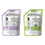 Liquid Hand Soap Refill Pouch, 1 Pack Lavender, 1 Pack Aloe & Green Tea, Scented Liquid Hand Wash for Bathroom or Kitchen, 34 fl oz